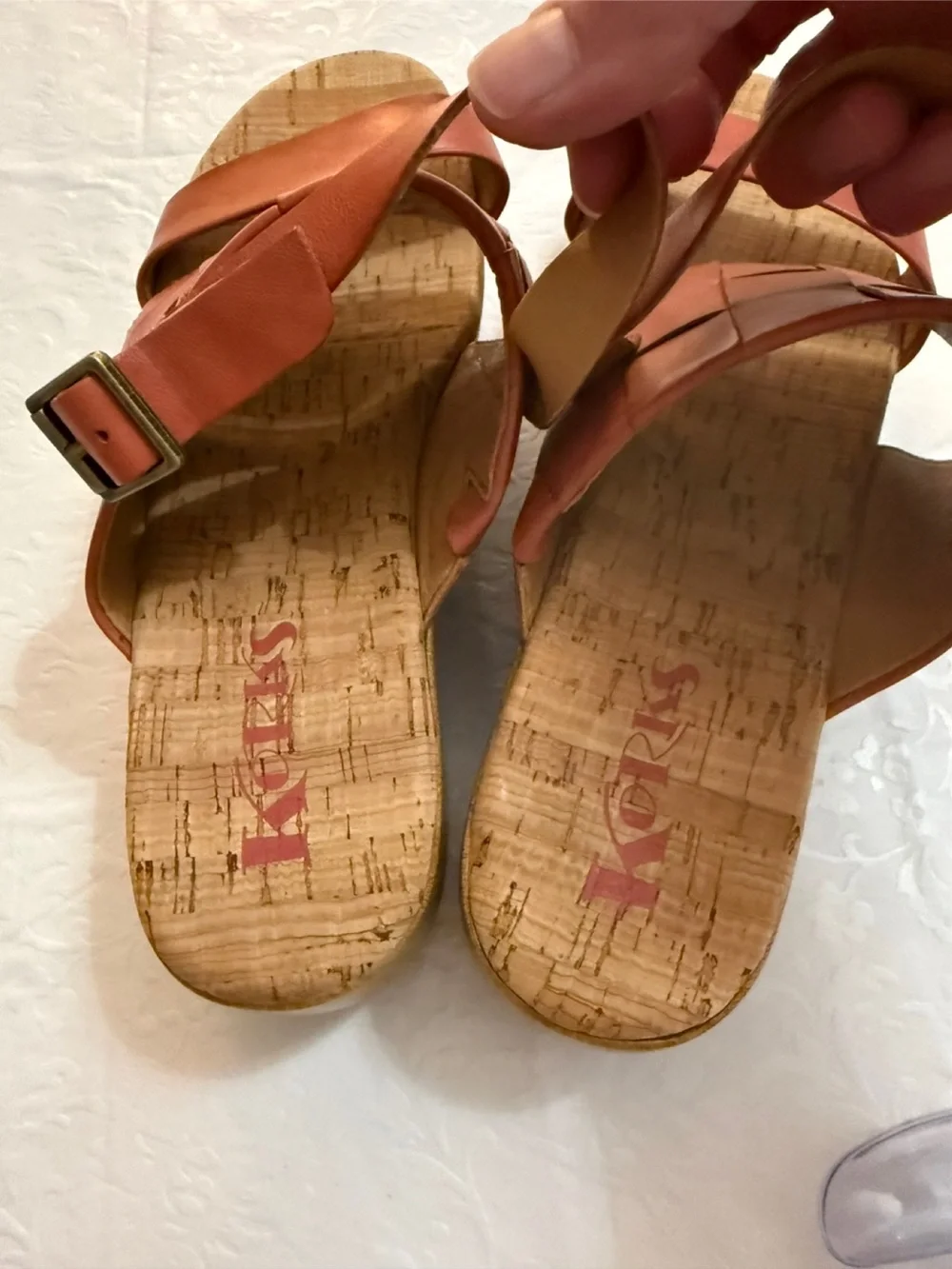 Korks Fraya Wedge Platform Sandals. 8M